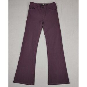 Betabrand Stretch Yoga Denim Jeans Small Plum Flare Leg Career Casual 31 Inseam